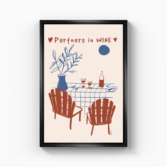 Partners in Wine - Kanvas Tablo