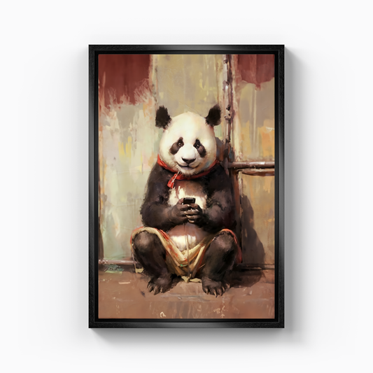 Garson Panda - Kanvas Tablo