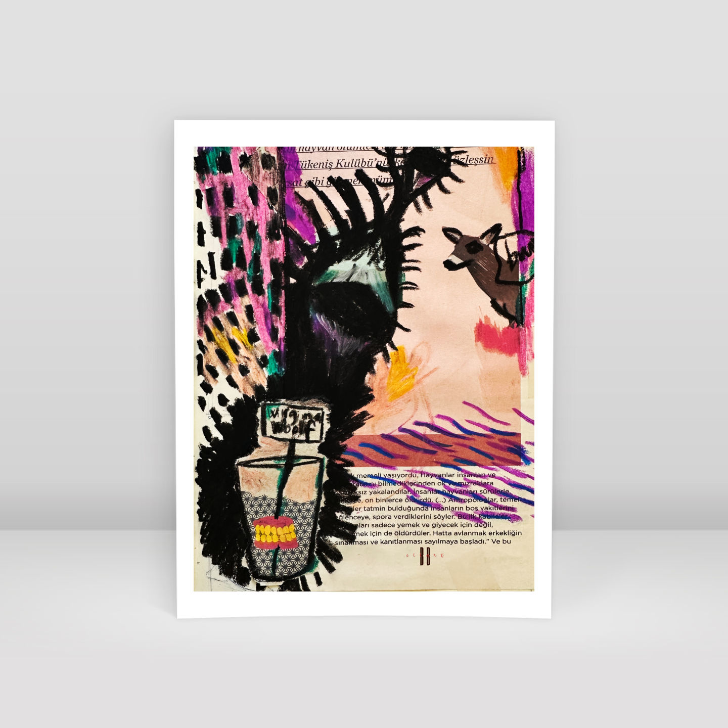 Oil pastel1 - Art Print