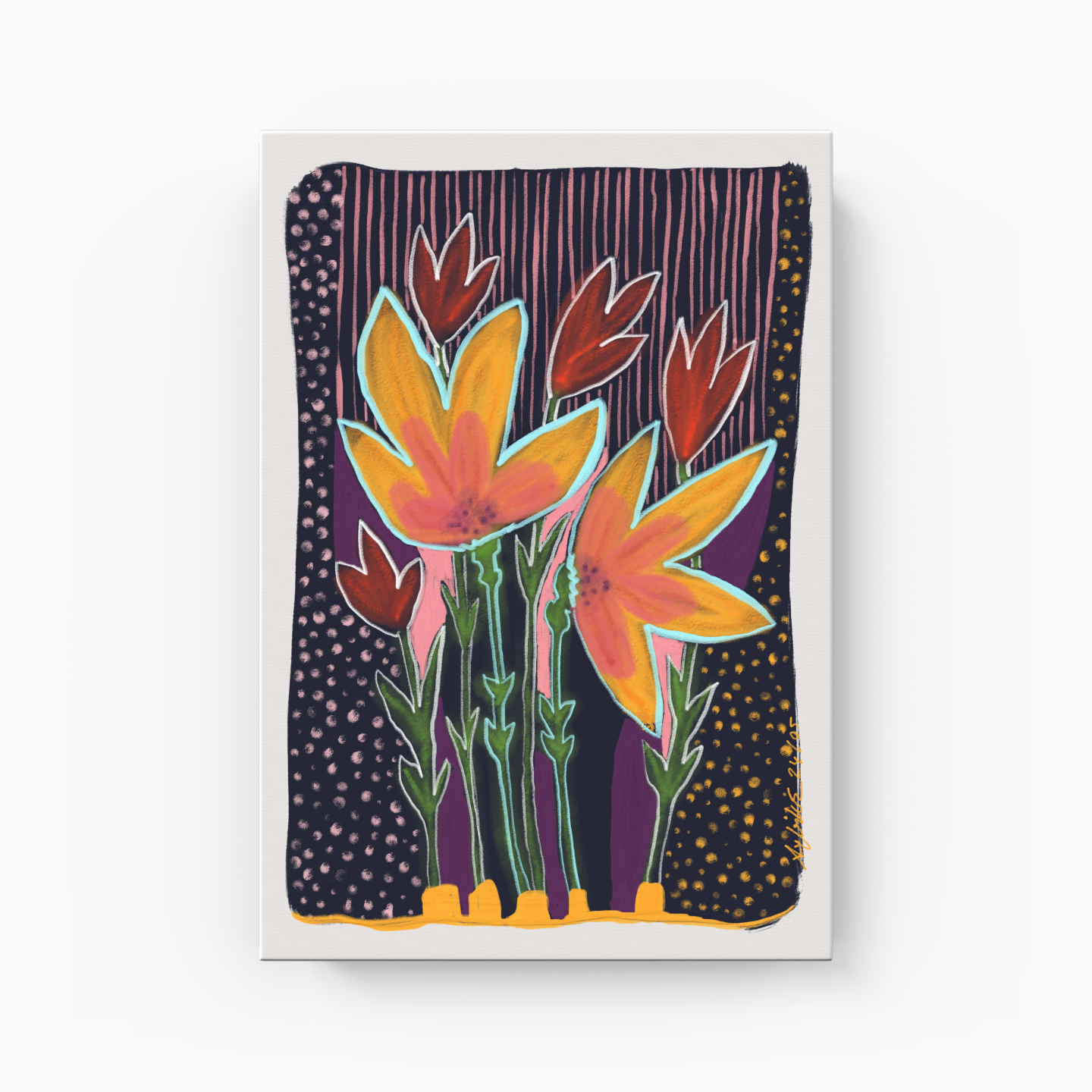 Nightfloral - Kanvas Tablo