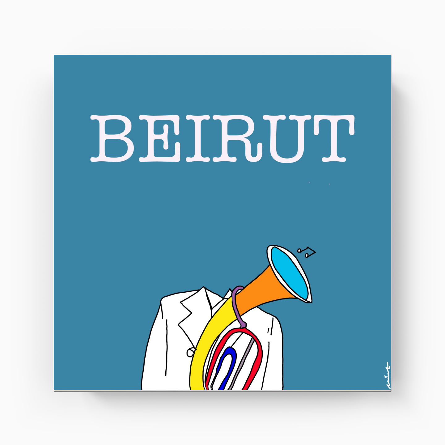 Beirut - Kanvas Tablo