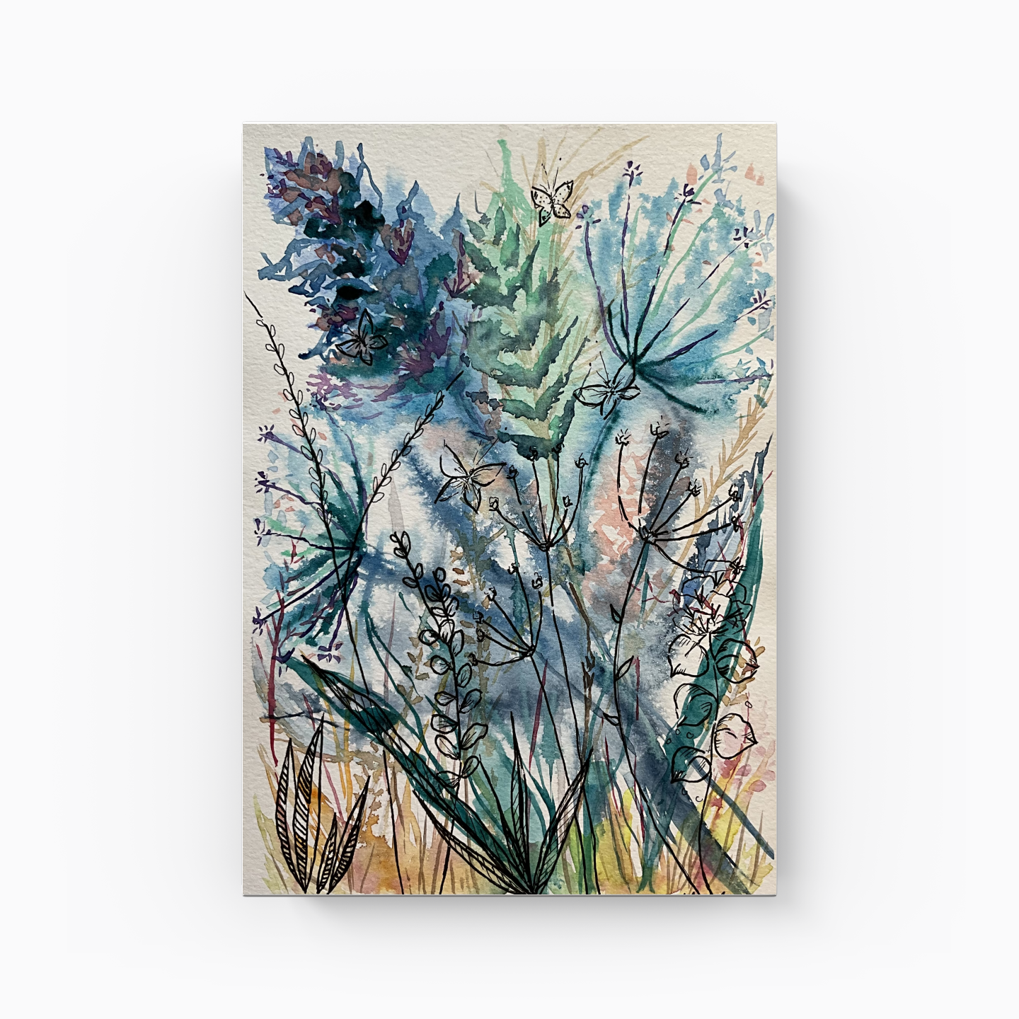 Mavi Bahar - Kanvas Tablo