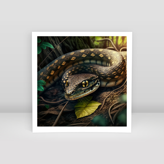 Kedi gözlü yılan - Art Print