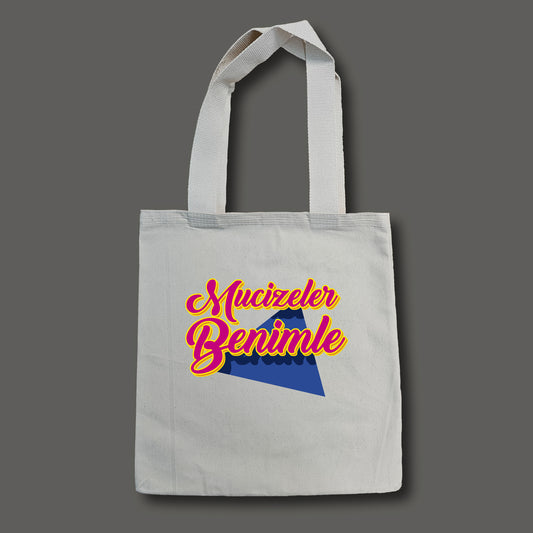 Mucizeler benimle - Kanvas Çanta