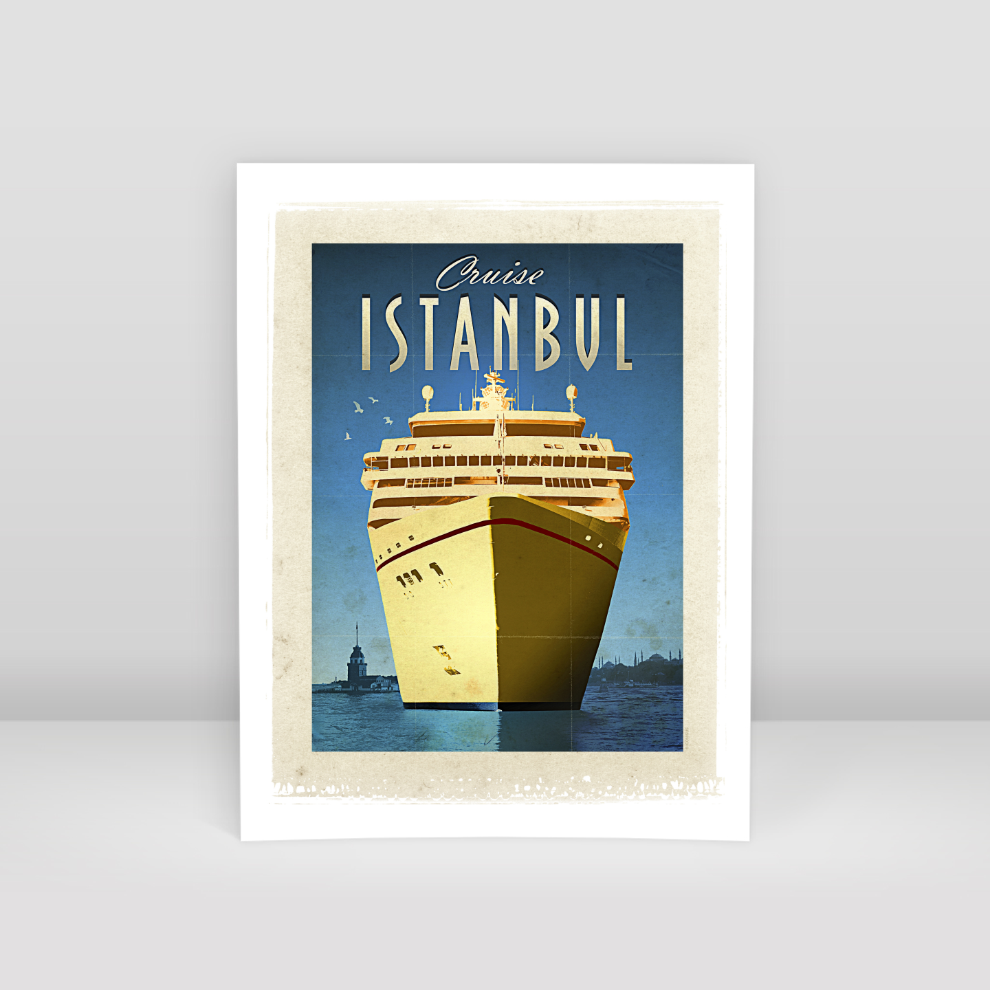 Istanbul Cruise Ship - Art Print