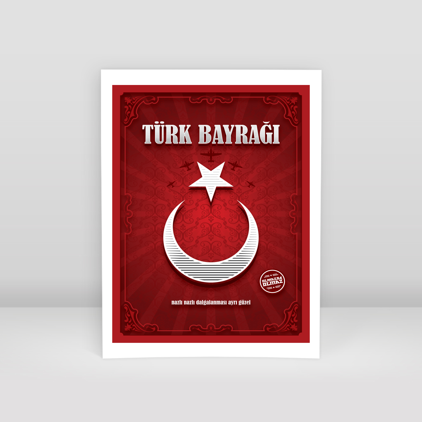 Türk Bayrağı - Art Print