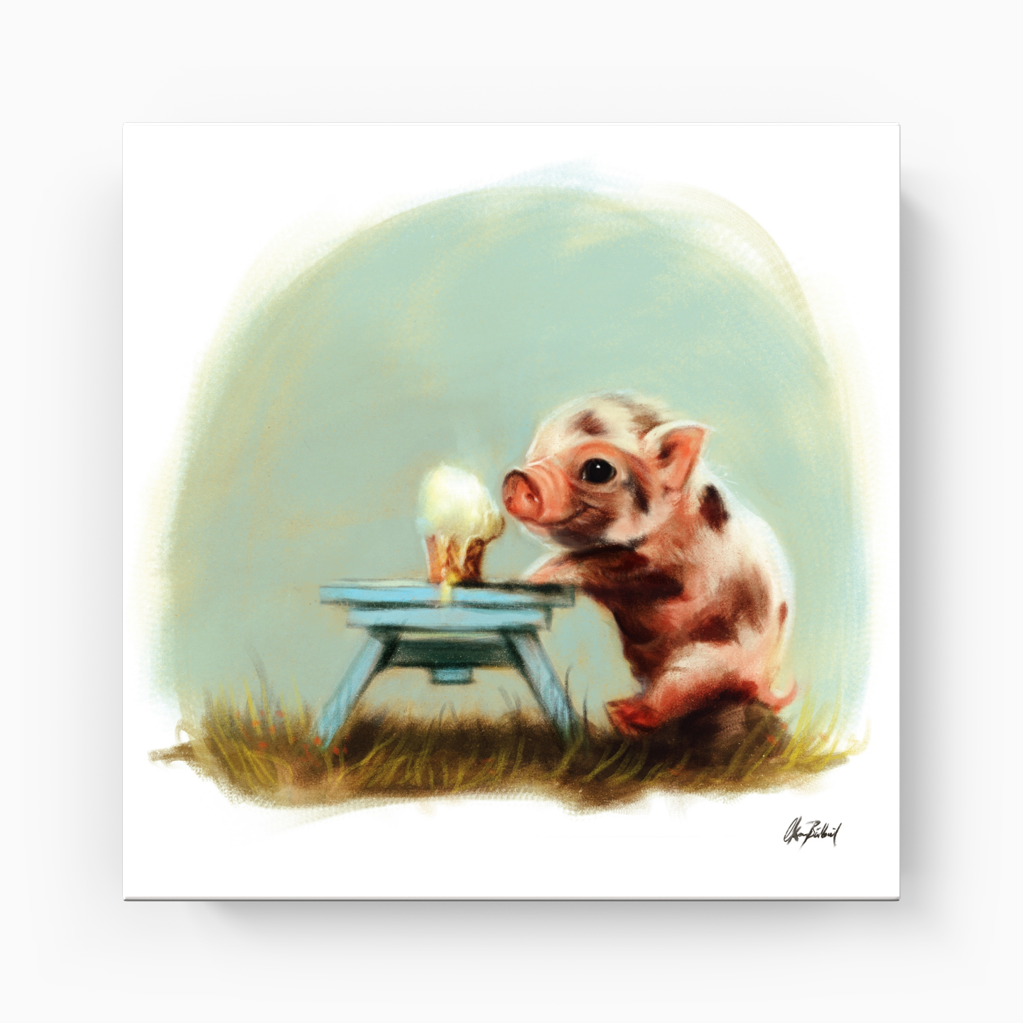 Piggy - Canvas Print