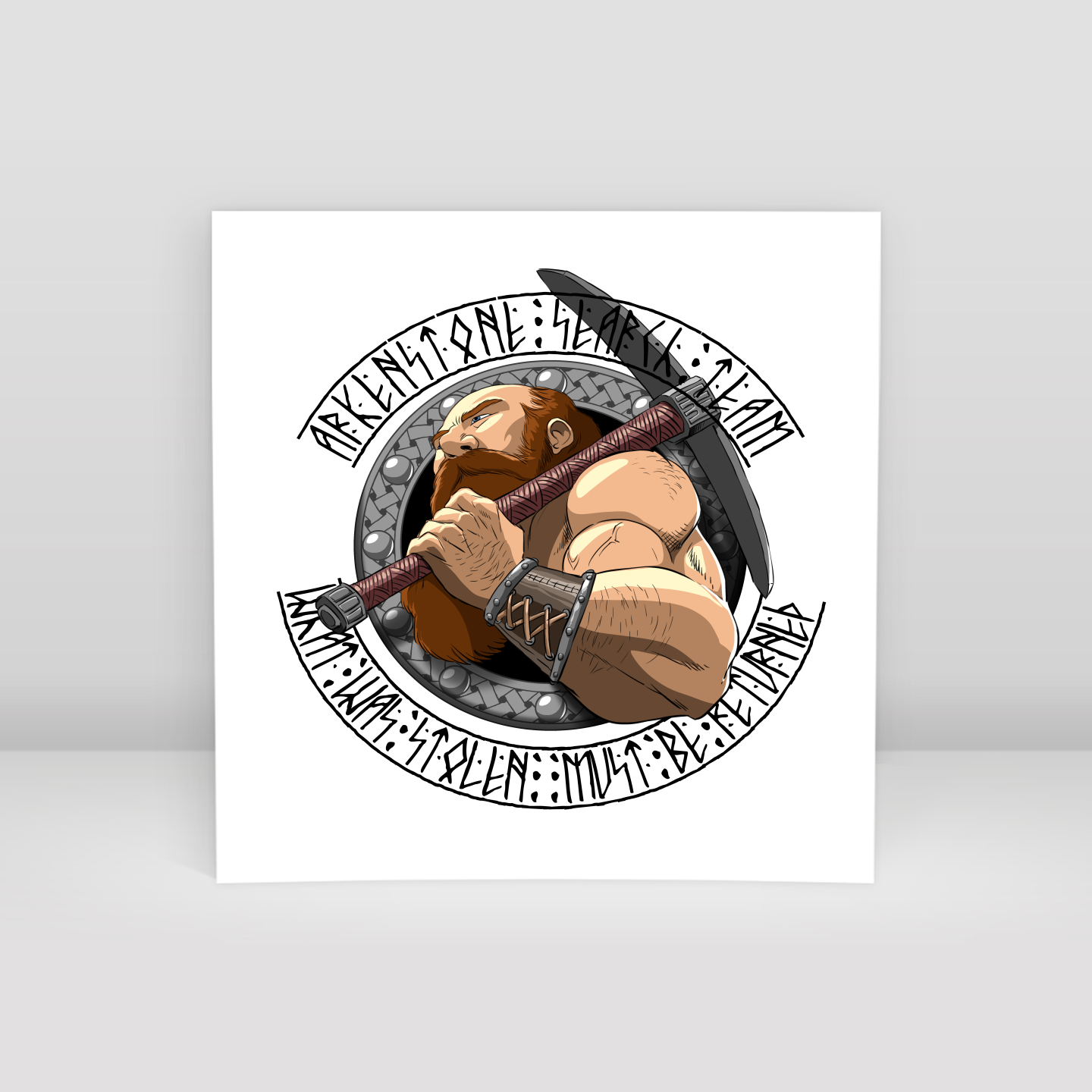 dwarves mining ltd - Art Print