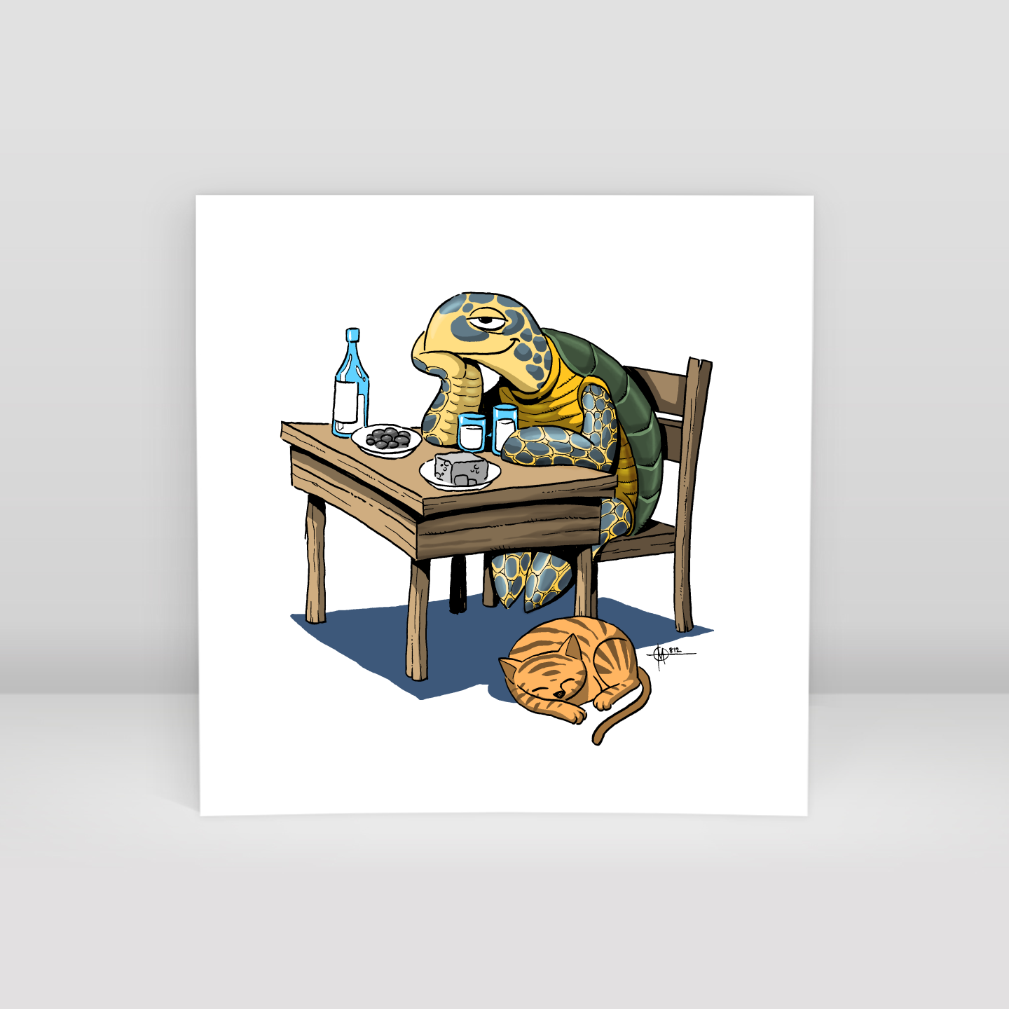 evening caretta - Art Print