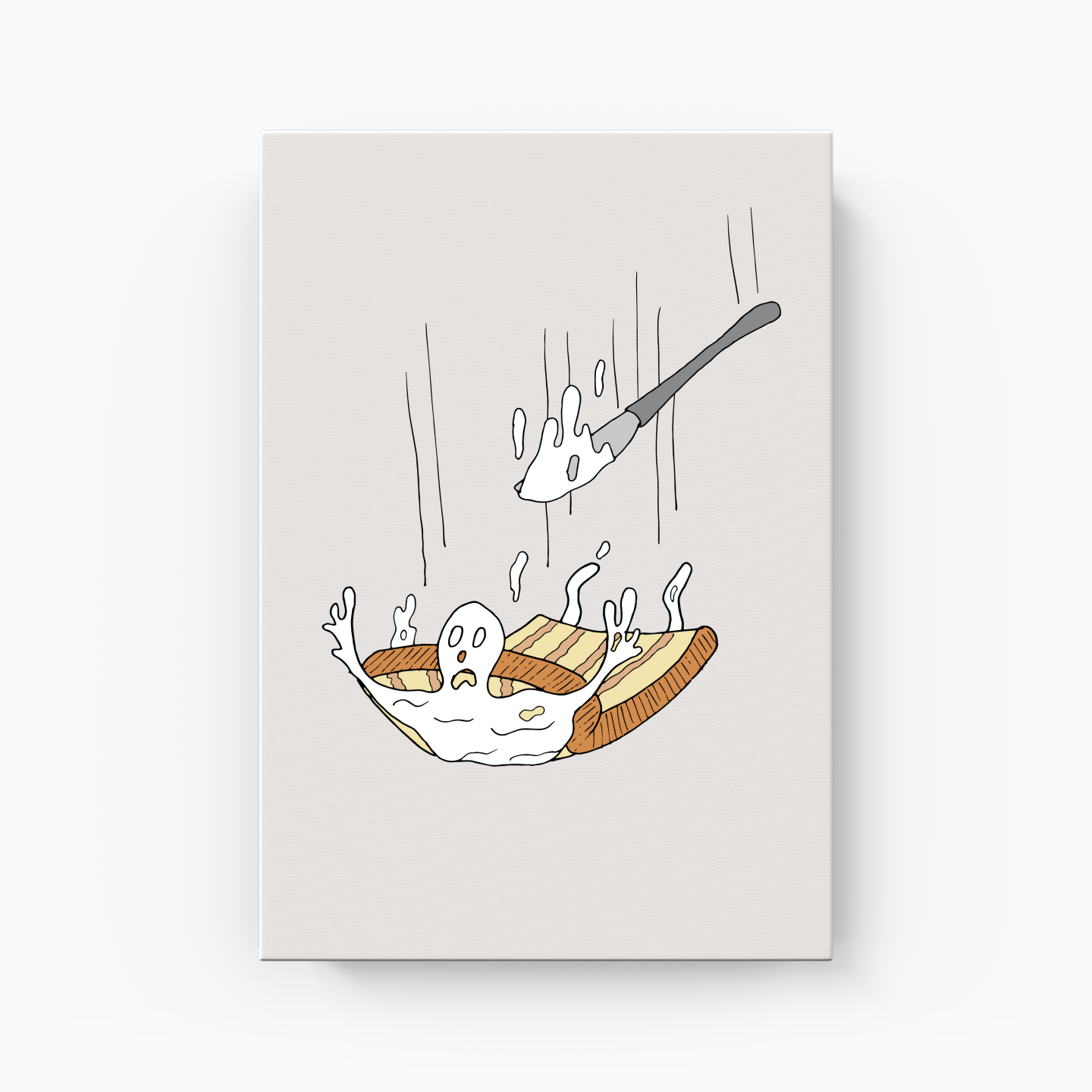 flying butter bread - Canvas Painting