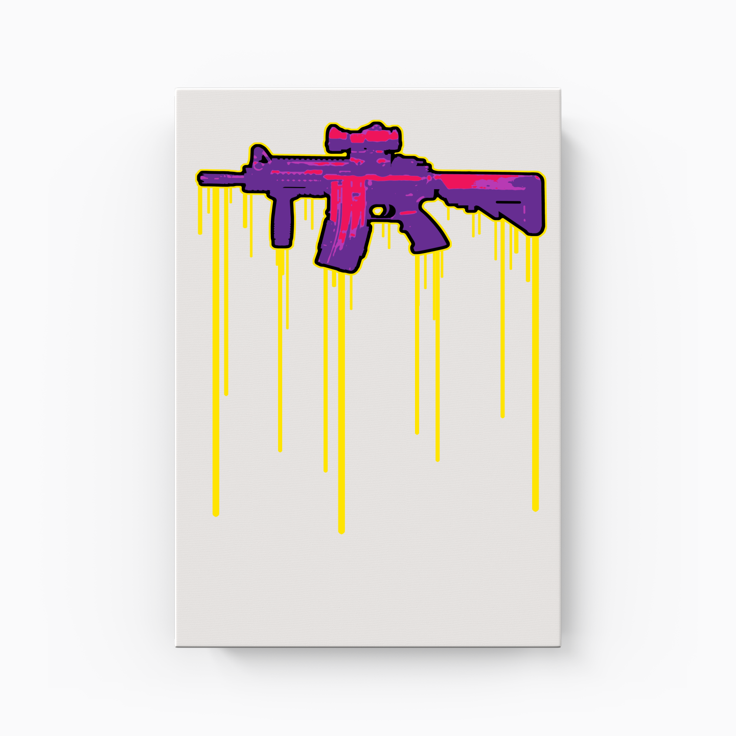 Machine Gun - Canvas Painting