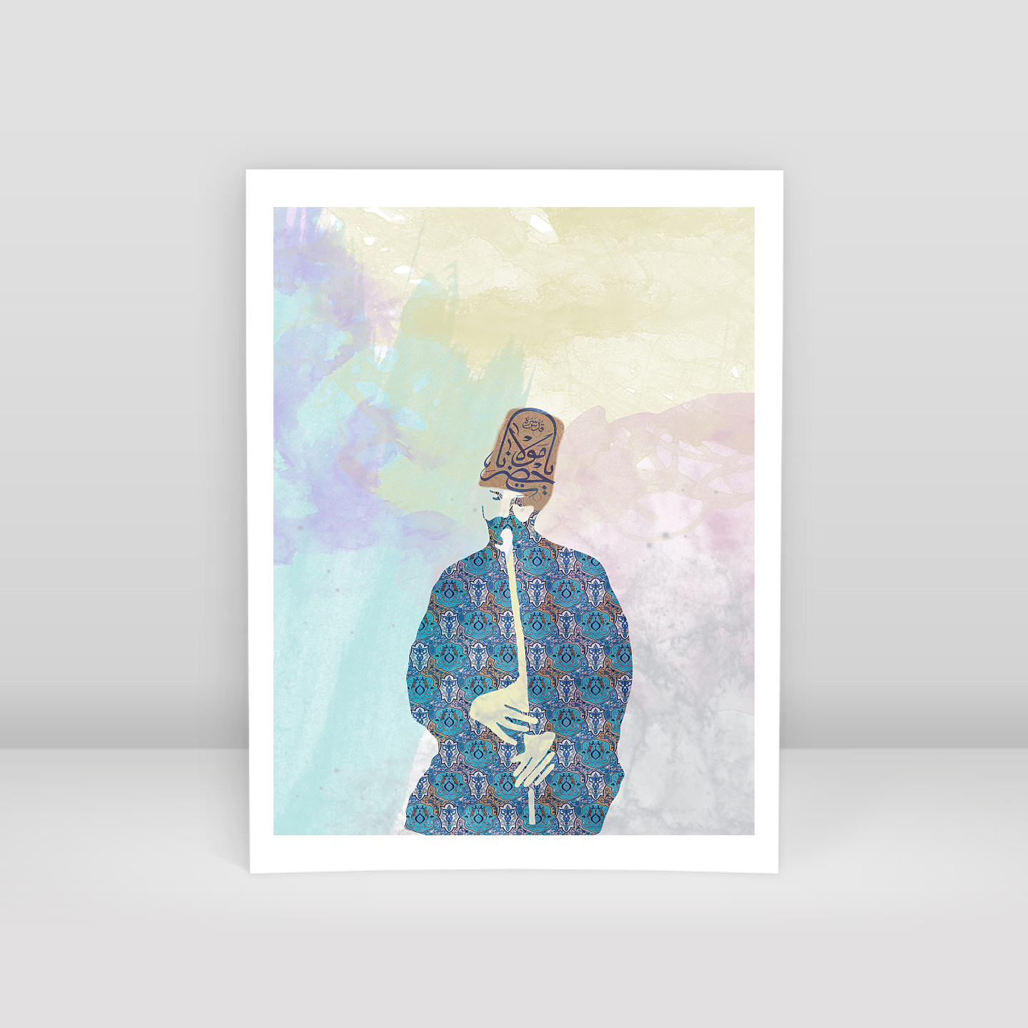 Sufi Ya Hz Mevlana - Art Print