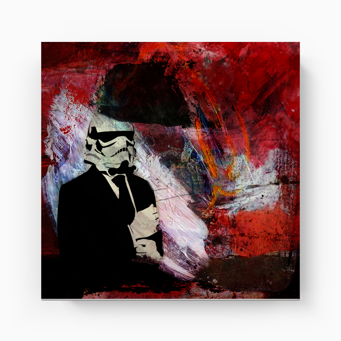 Urbaine Stencil star wars - Kanvas Tablo