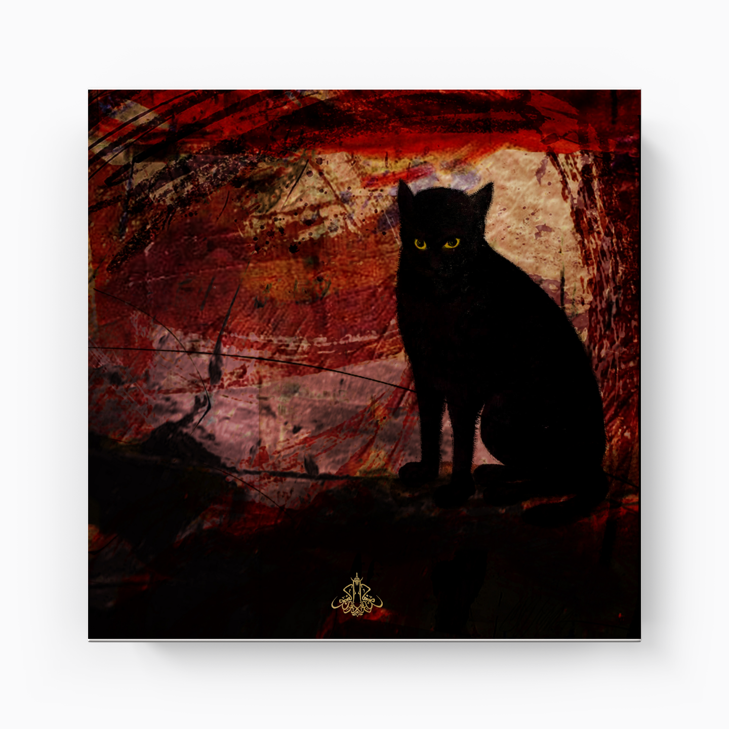 Black Cat How Many 05 - Canvas Print
