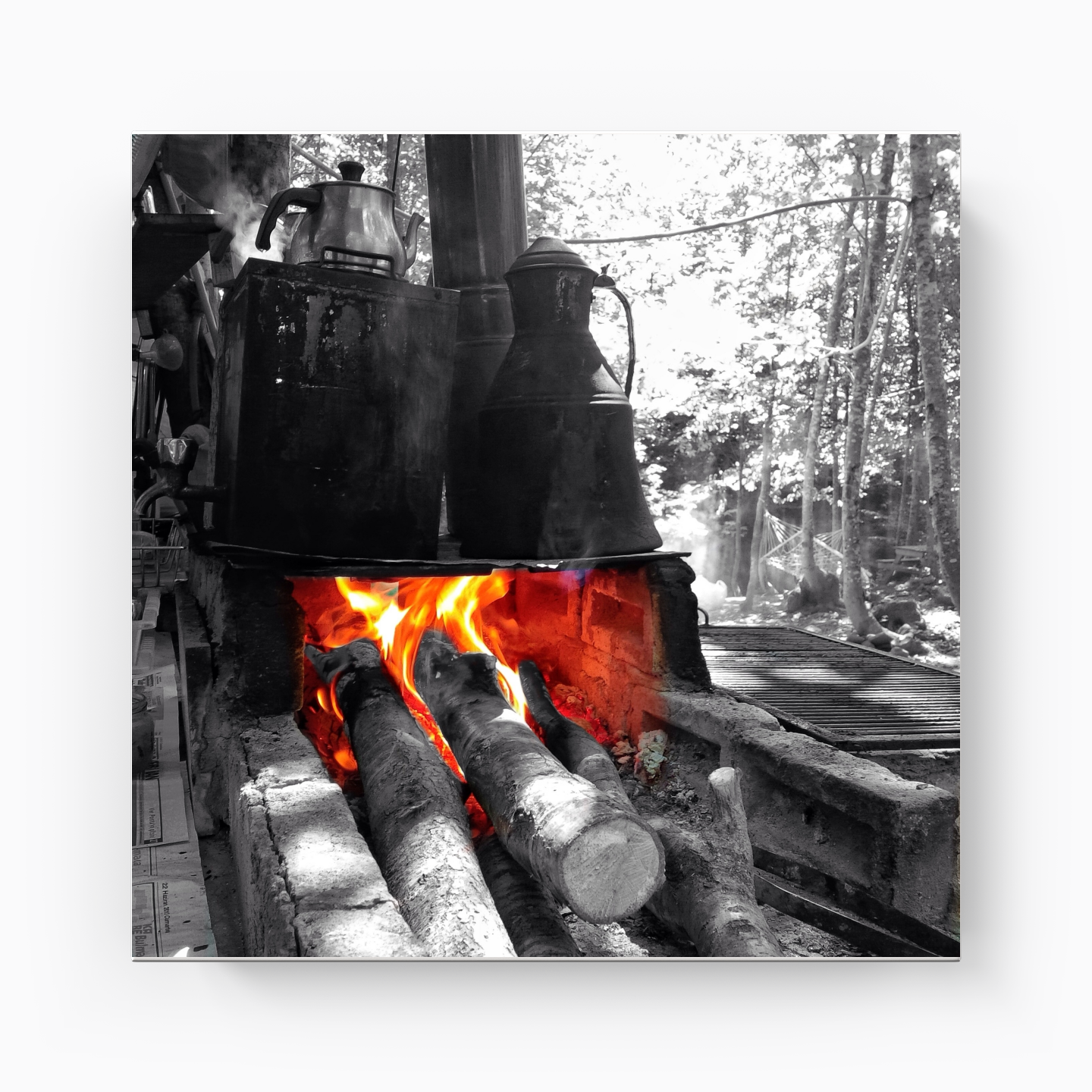 Tea is boiling - Canvas Print