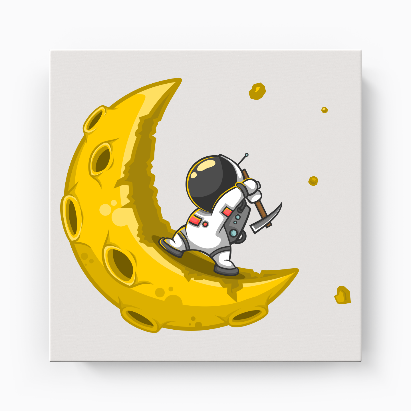 Stranger on the moon - Canvas Print