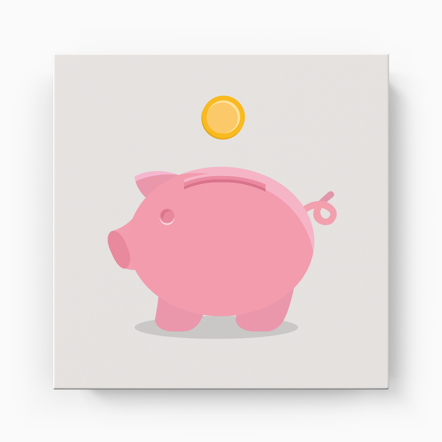 piggybank - Canvas Print