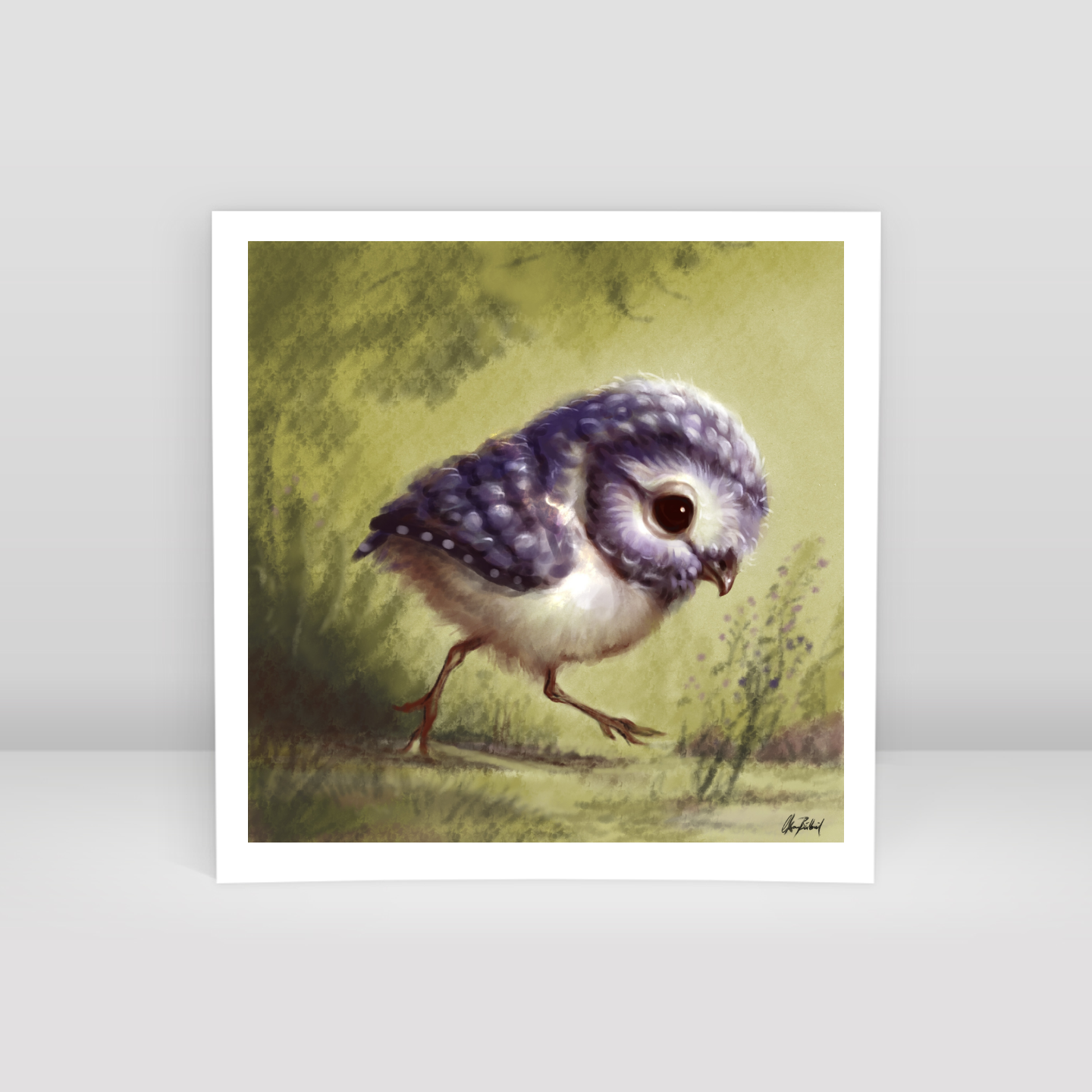 Minik baykuş - Art Print