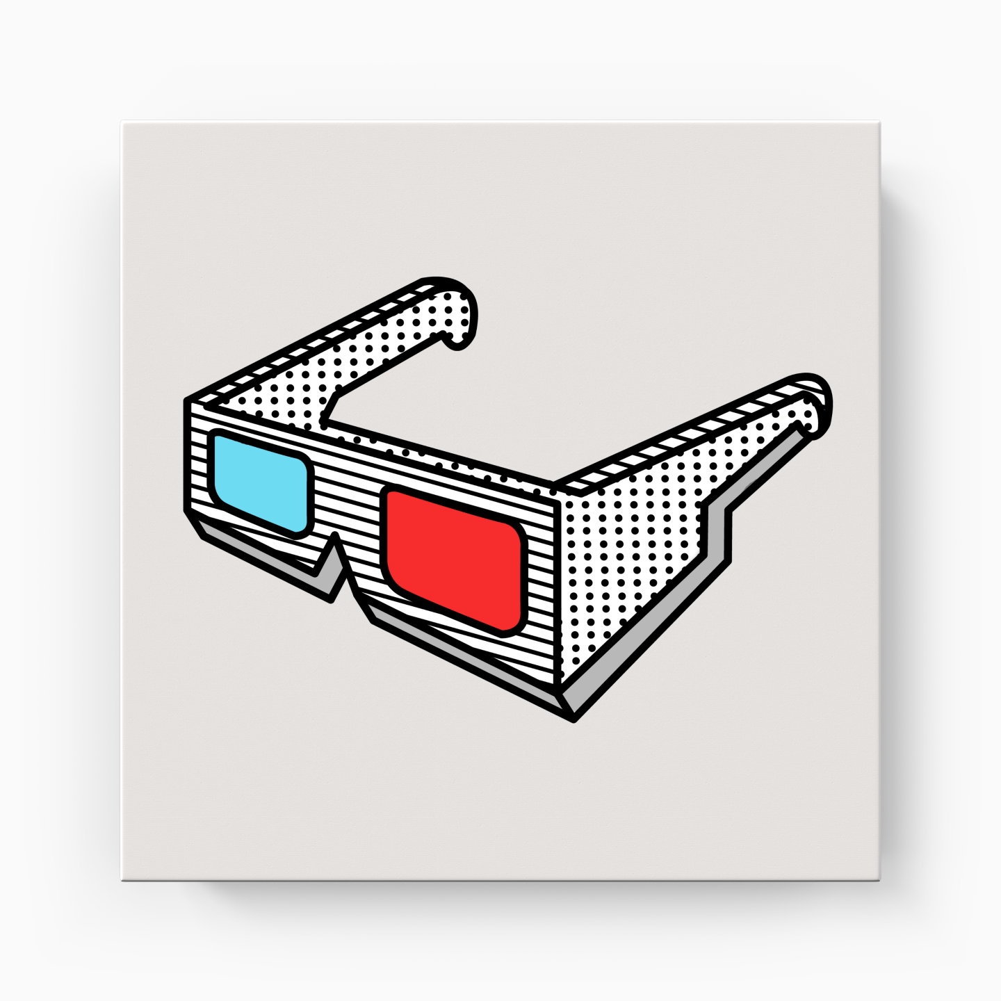 3d gözlük - Kanvas Tablo