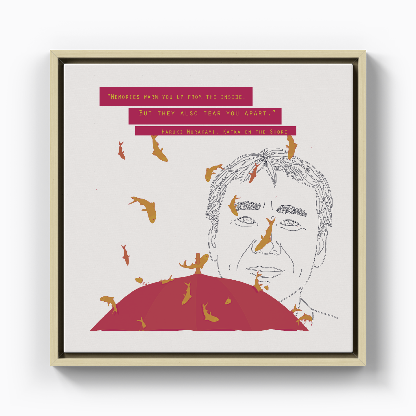 Haruki Murakami - Kanvas Tablo
