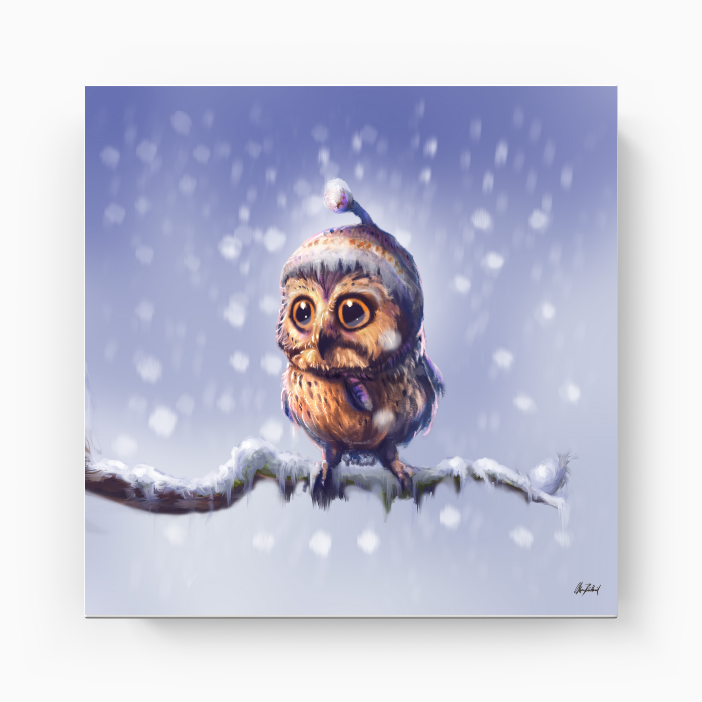 Minik Baykuş - Kanvas Tablo