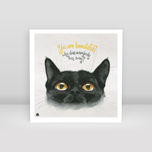 Black Cat - Art Print