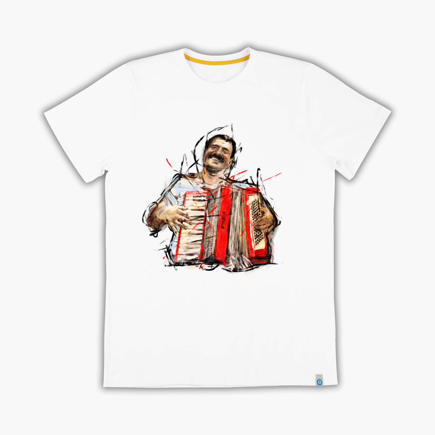 Accordion Player Man - T-Shirt