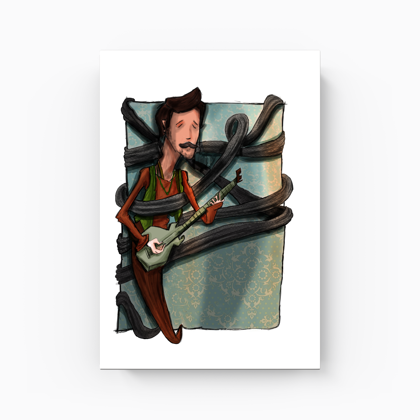 guitarist - Canvas Print