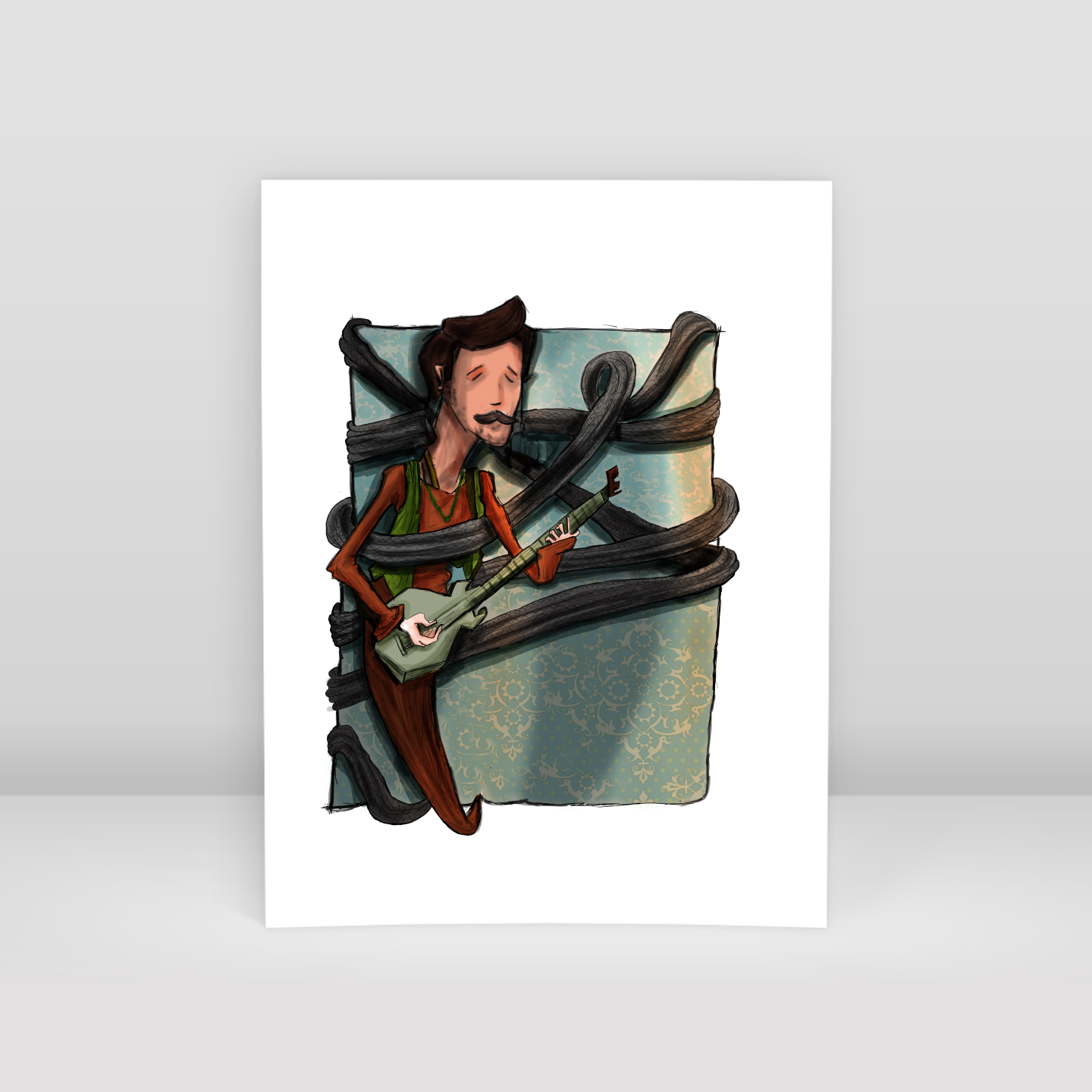 guitarist - Art Print
