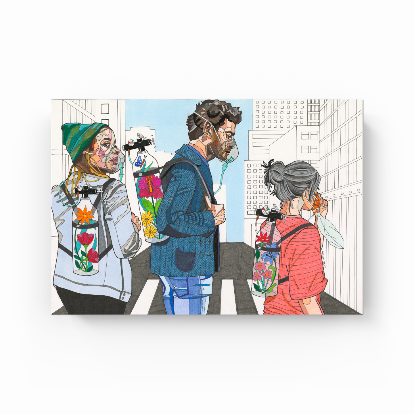 some fresh air in corona days - Canvas Print