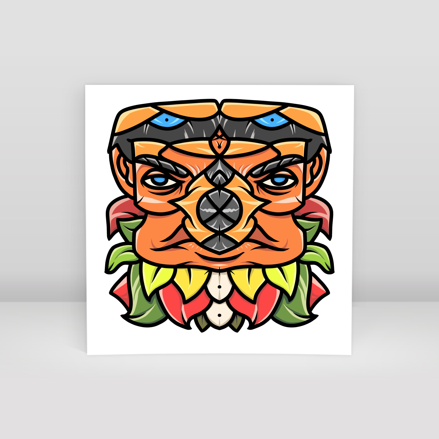 Man in gold - Art Print