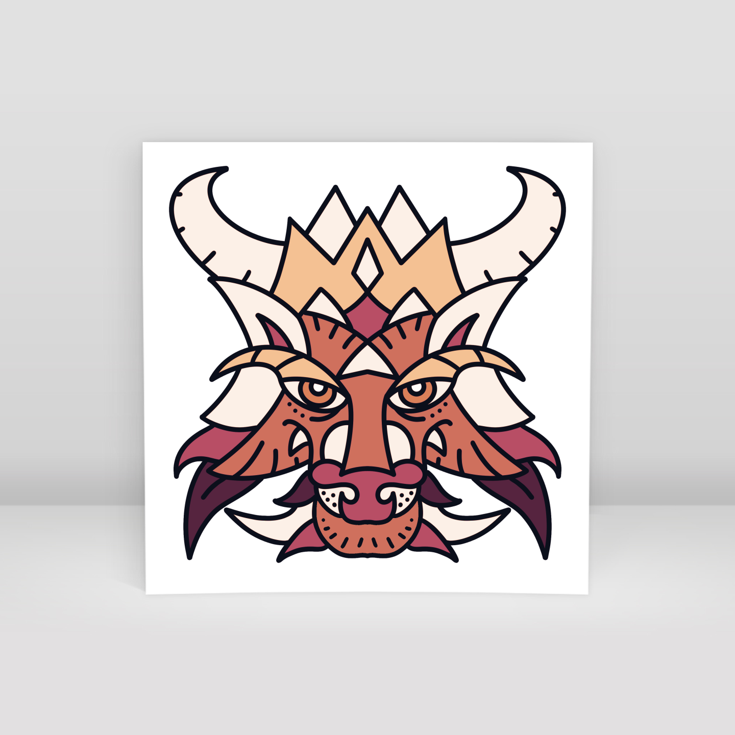 Mystical Leo - Art Print