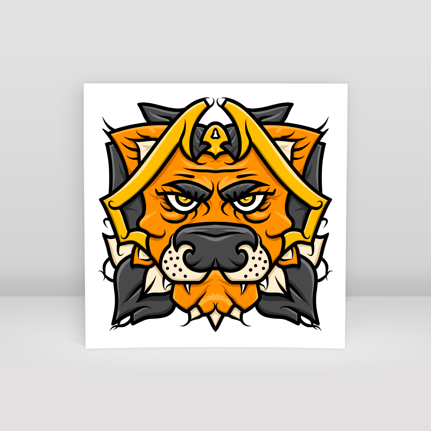 King lion - Art Print