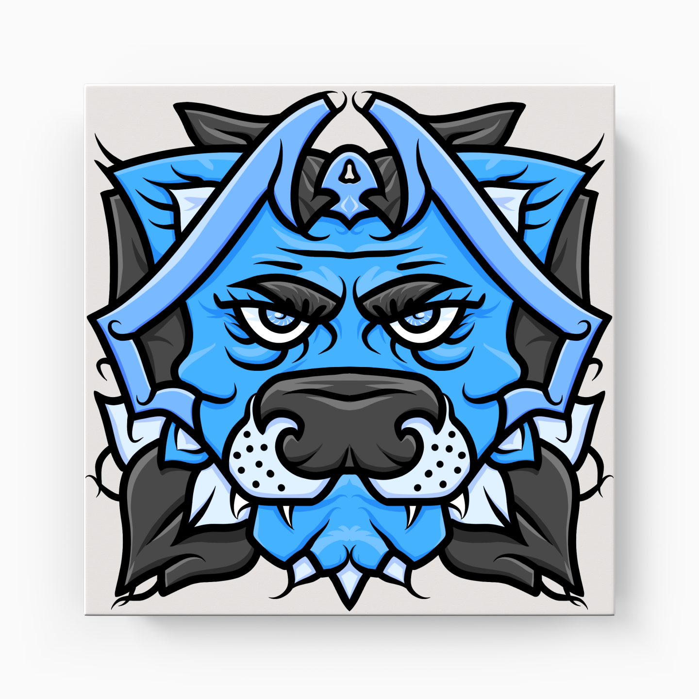 Blue Lion - Canvas Print