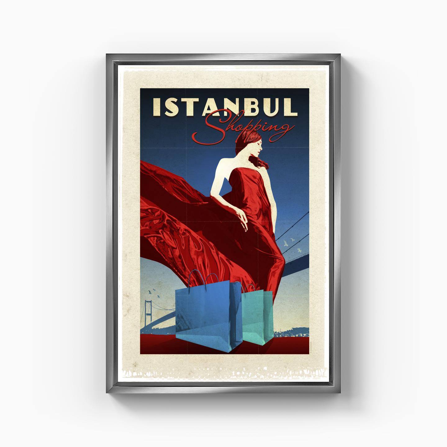 İstanbul Shopping - Kanvas Tablo