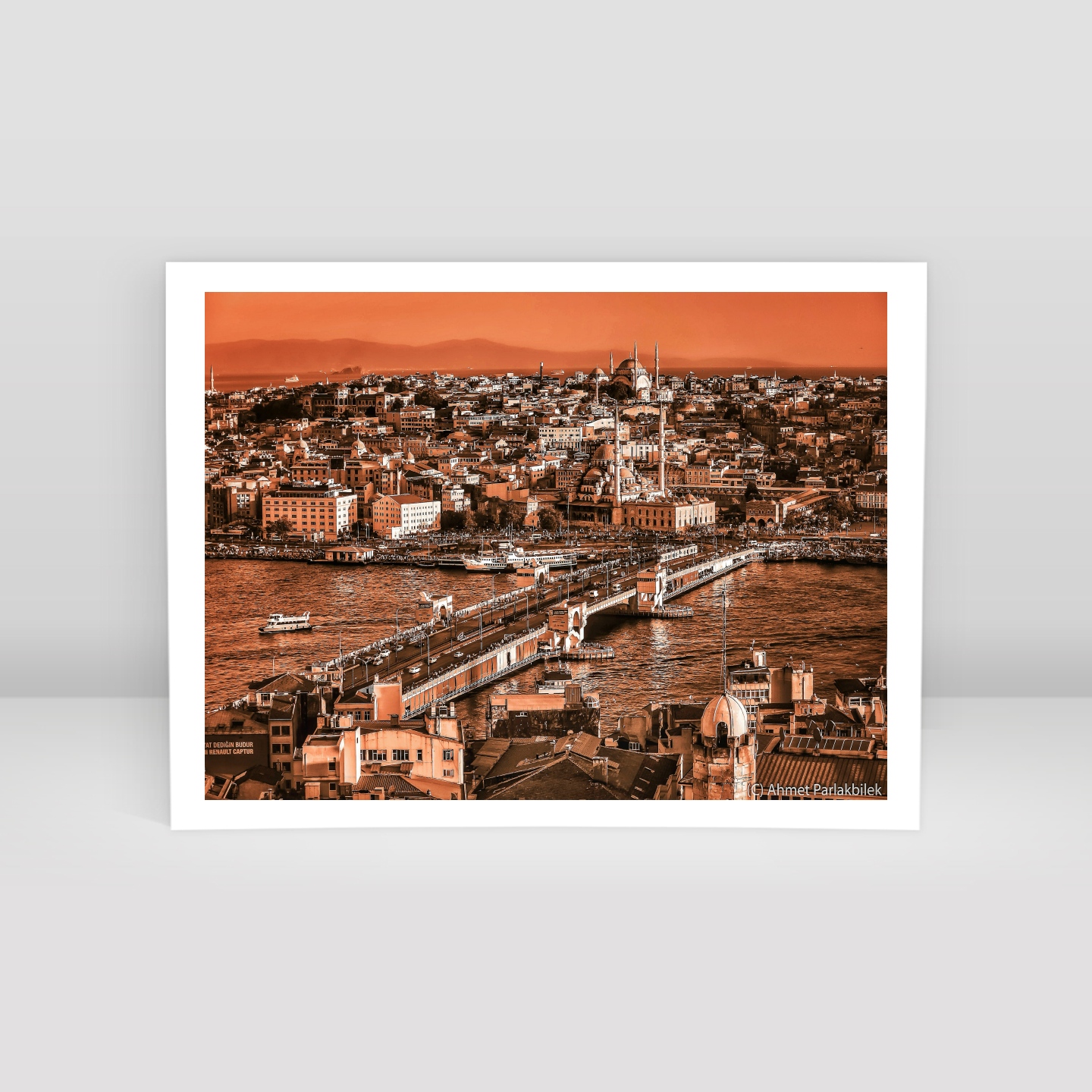 galata bridge - Art Print