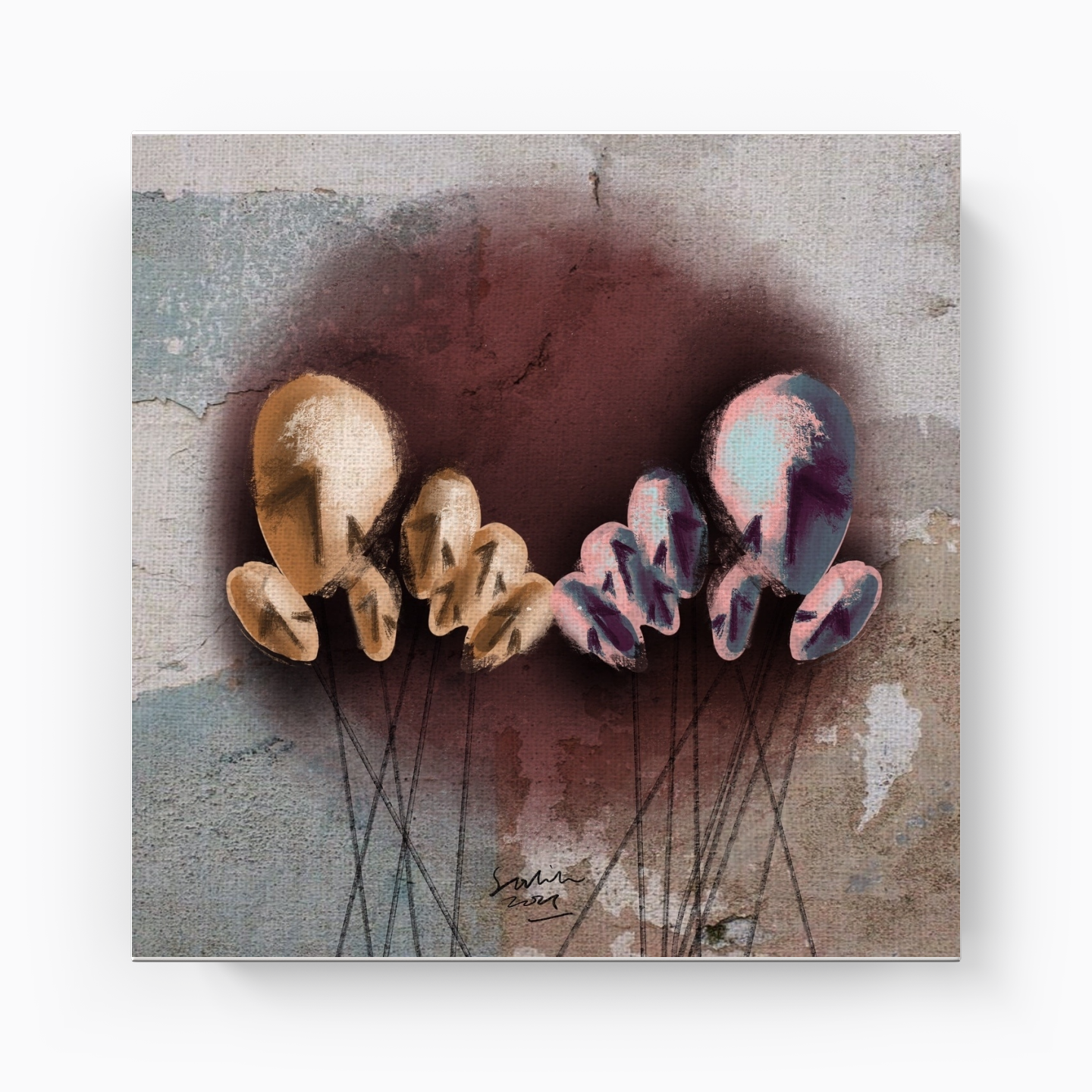 Kalabalık - Kanvas Tablo