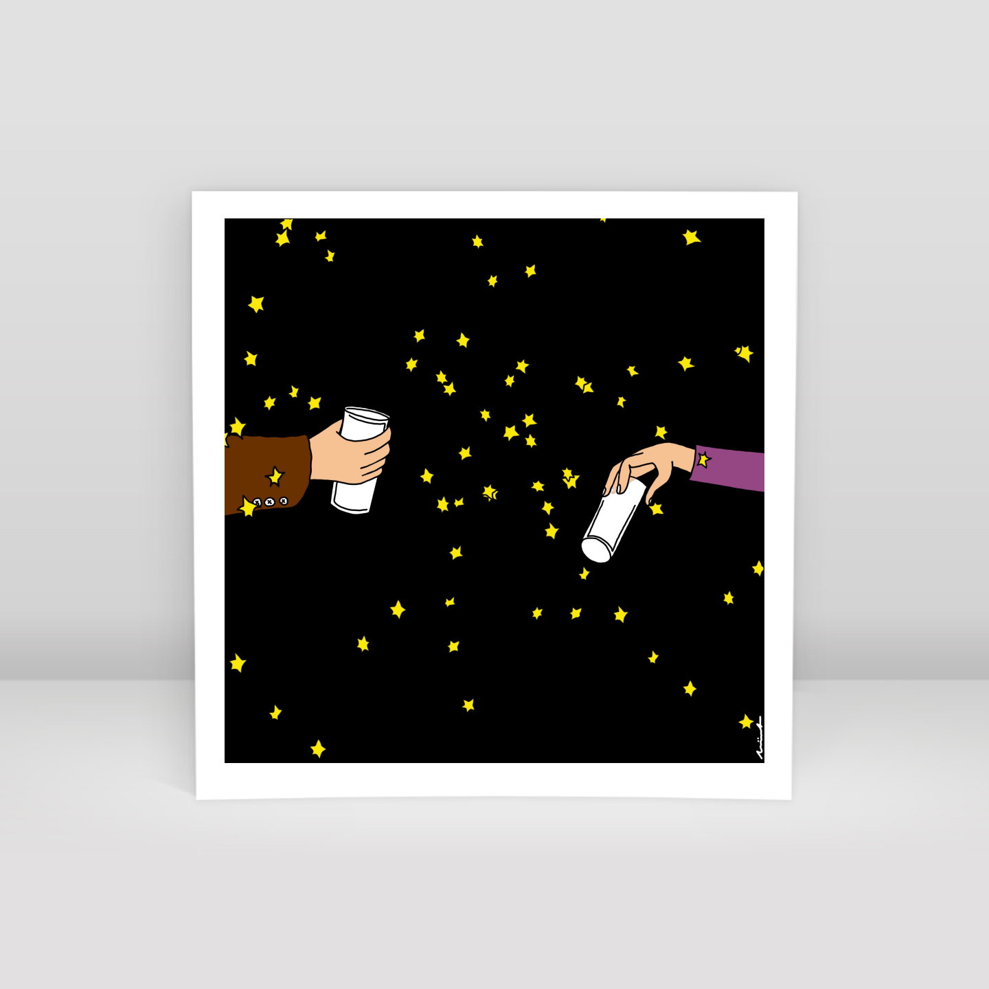 I'll drink to insanity - Art Print