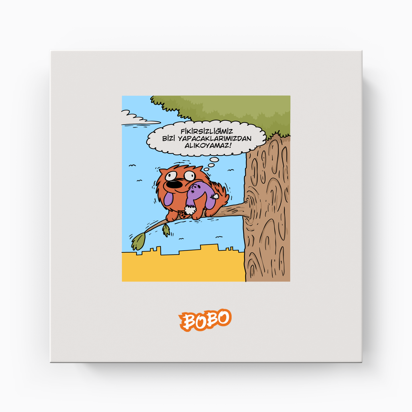 Fikirsiz - Kanvas Tablo