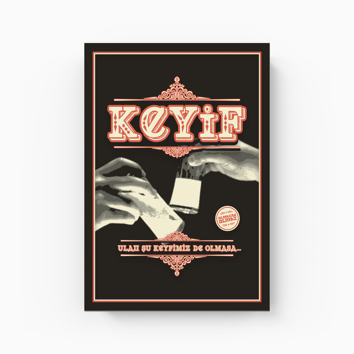 Enjoying raki - Canvas Print