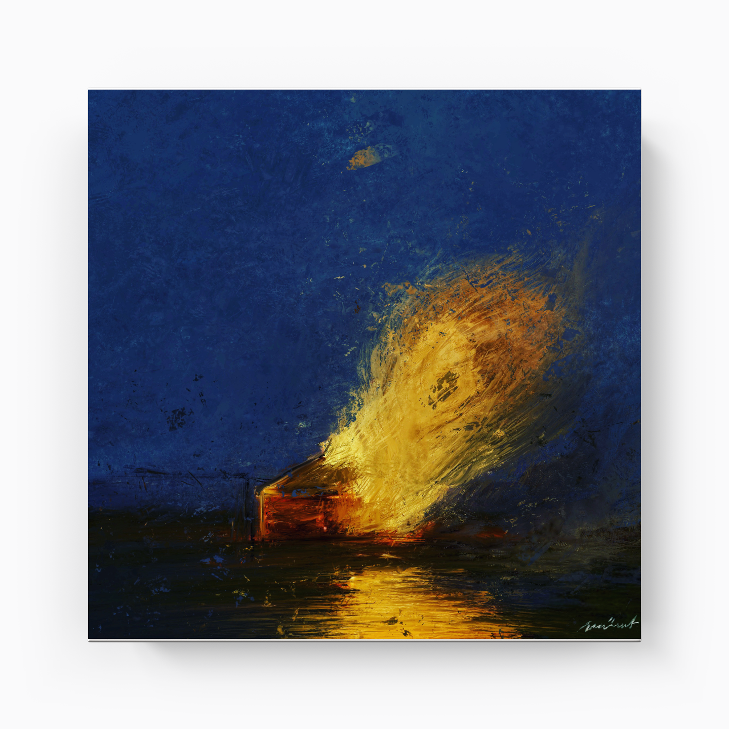 While The World Burns - Kanvas Tablo