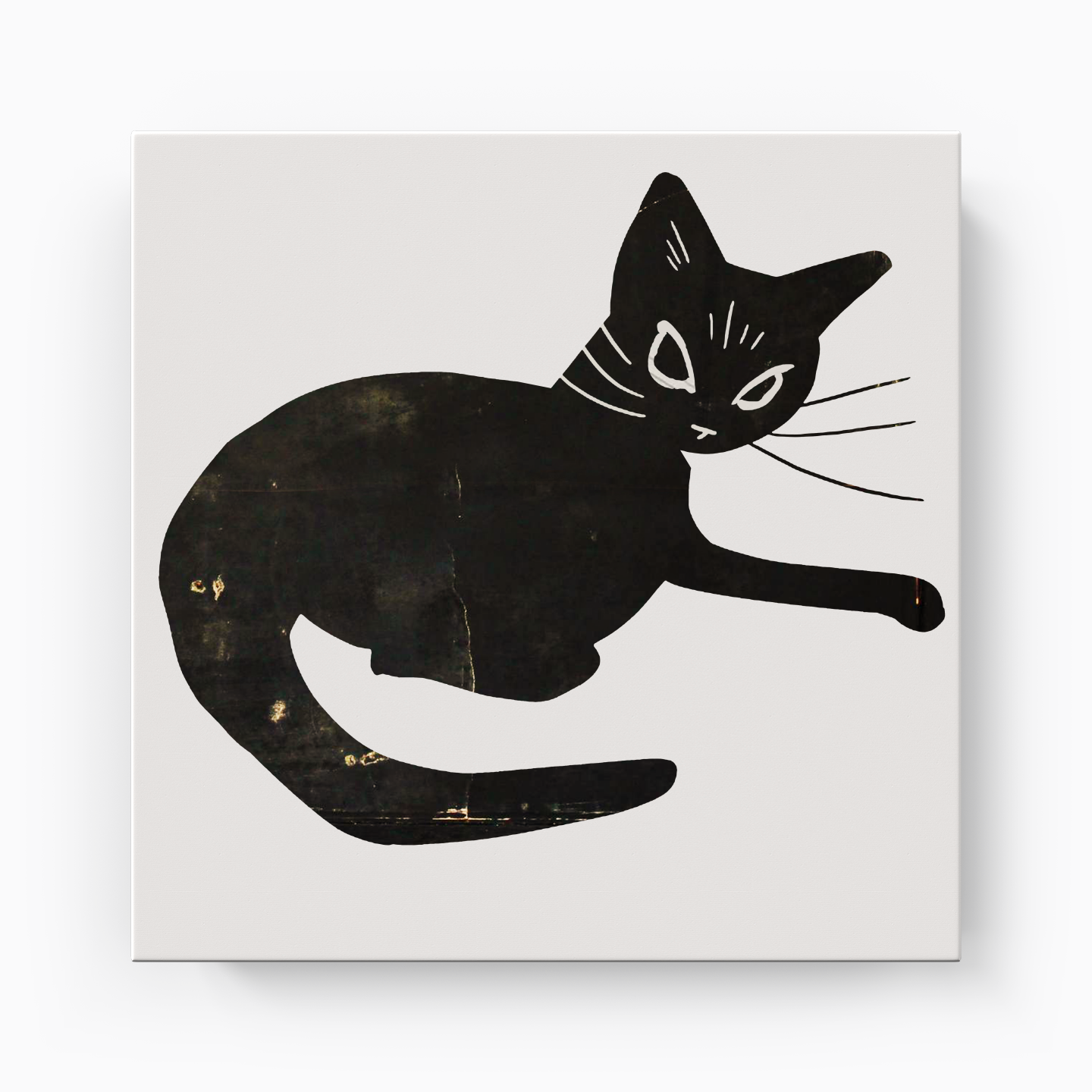 Distressed Cat - Canvas Print