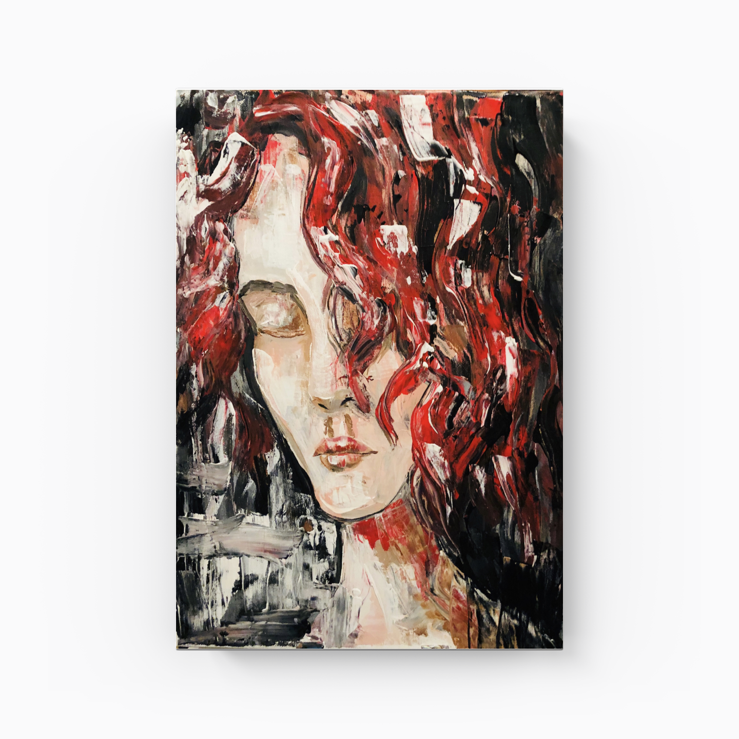 Red haired girl - Canvas Painting