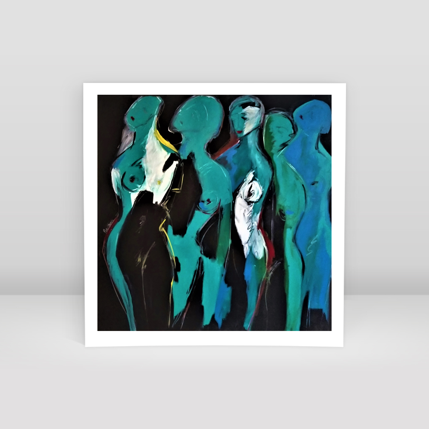 blue sizes – DB00035 - Art Print