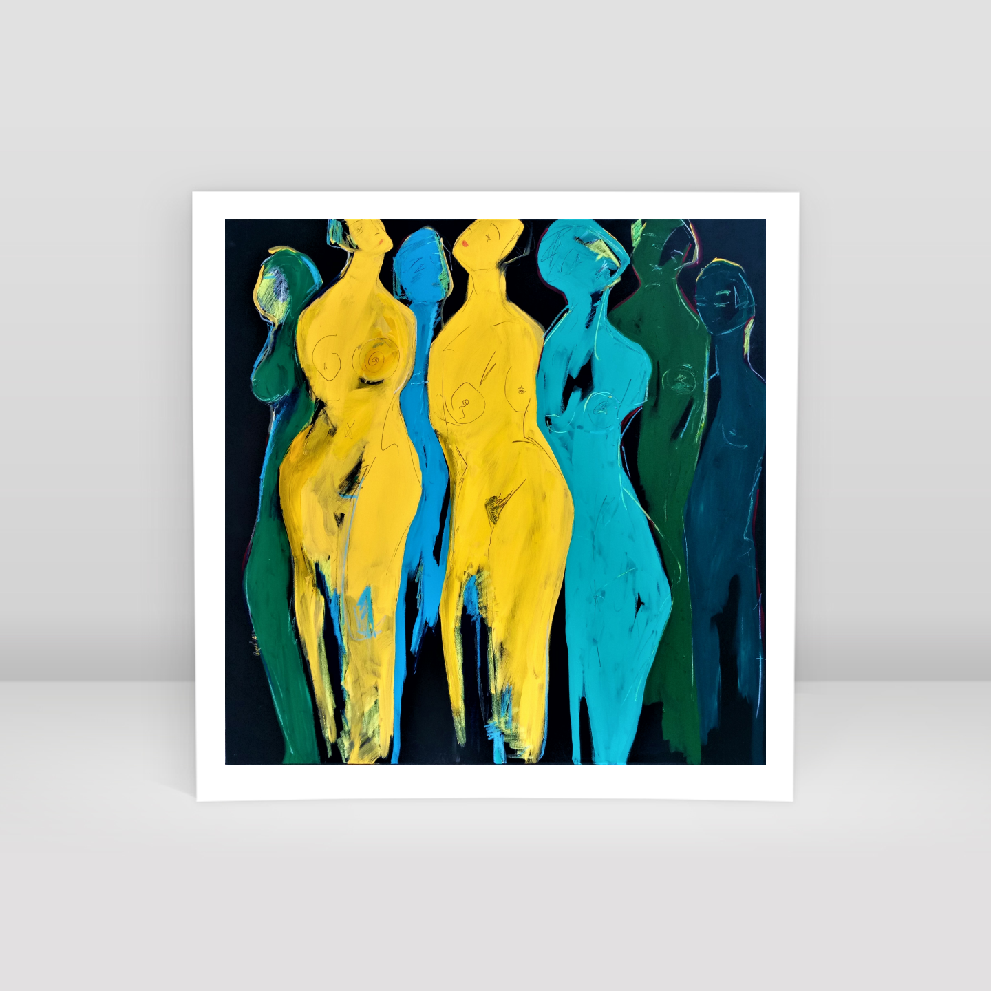 yellow size - DB00033 - Art Print