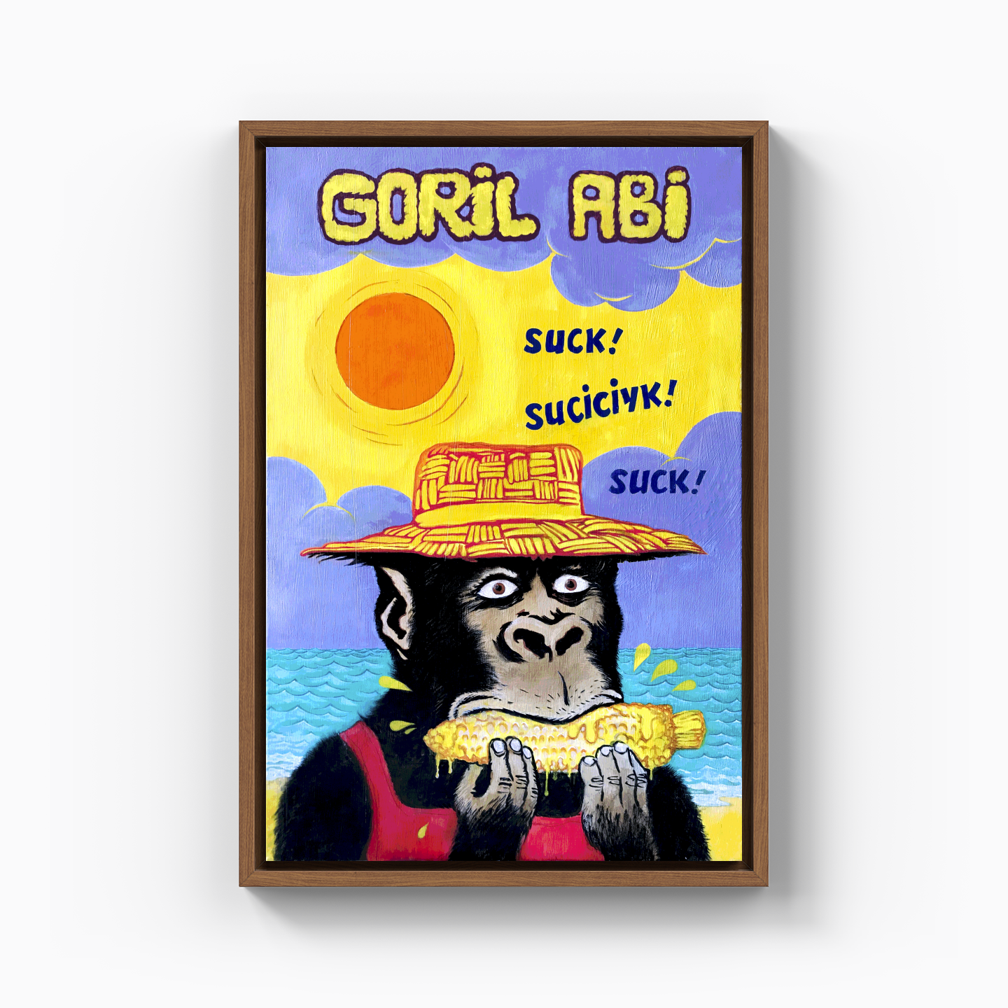 Goril Abi - Kanvas Tablo