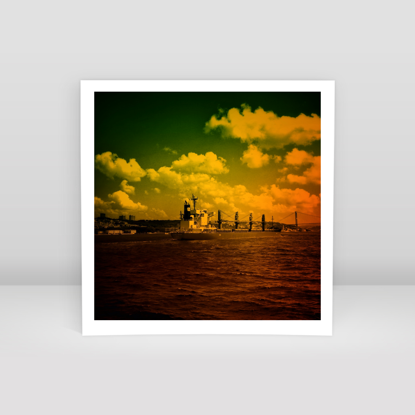 ship in the Bosphorus - Art Print