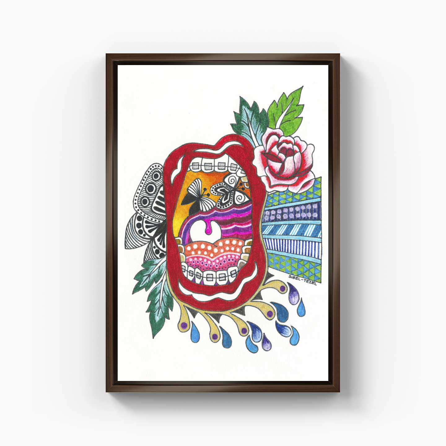mouth and orthodontics - Kanvas Tablo