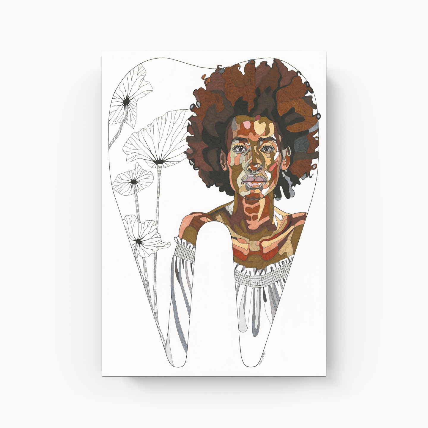 african woman - Canvas Painting