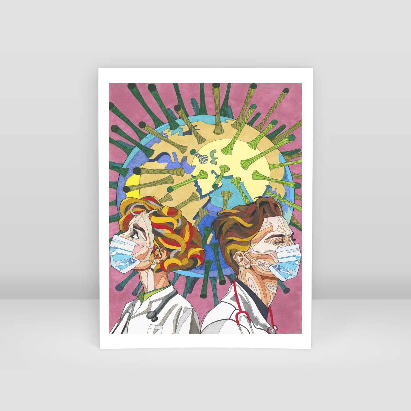 healthcare professional - Art Print